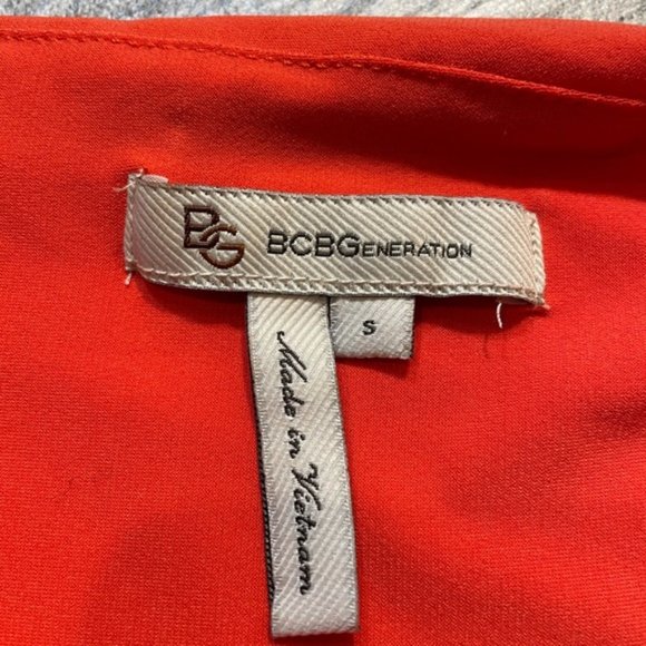BCBGeneration Tangerine One Shoulder Strap Ruching - Picture 2 of 6